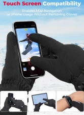 Kemimoto Upgrade Heated Gloves Ice Fishing Rechargeable Waterproof                                     - F1109-03401SBK-ZH - Image 5