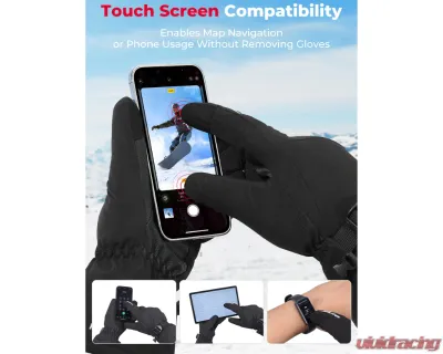 Kemimoto Upgrade Heated Gloves Ice Fishing Rechargeable Waterproof - F1109-03401SBK-ZH