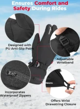 Kemimoto Upgrade Heated Gloves Ice Fishing Rechargeable Waterproof                                     - F1109-03401SBK-ZH - Image 6