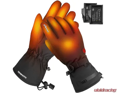 Kemimoto Upgrade Heated Gloves Ice Fishing Rechargeable Waterproof - F1109-03401SBK-ZH