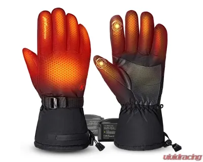 Kemimoto Upgrade Heated Gloves Ice Fishing Rechargeable Waterproof - F1109-03401SBK-ZH