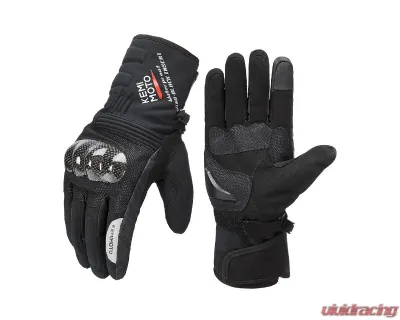 Kemimoto Motorcycle Carbon Fiber Winter Gloves - F1109-03601LBK