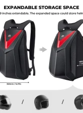 Kemimoto Motorcycle Hardshell Expandable Backpack                                     - F1111-00501 - Image 3