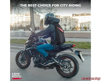 Kemimoto Motorcycle Hardshell Expandable Backpack - F1111-00501