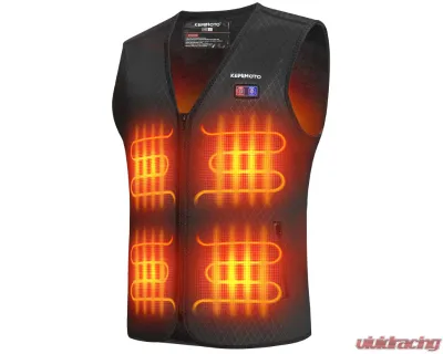 Kemimoto Winter Warming Heating Vest Battery Not Included - F1117-03401SBK