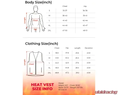 Kemimoto Winter Warming Heating Vest Battery Not Included - F1117-03401SBK