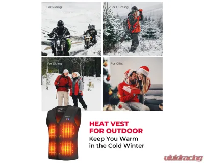 Kemimoto Winter Warming Heating Vest Battery Not Included - F1117-03401SBK