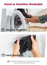 Kemimoto Winter Warming Heating Vest Battery Not Included                                     - F1117-03401SBK - Image 6