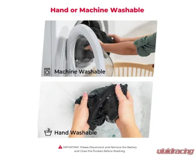 Kemimoto Winter Warming Heating Vest Battery Not Included - F1117-03401SBK