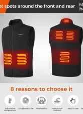 Kemimoto Classic Heated Vest Black                                     - F1117-03501MBK - Image 4