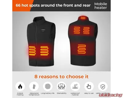 Kemimoto Classic Heated Vest Black - F1117-03501MBK