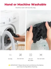 Kemimoto Classic Heated Vest Black                                     - F1117-03501MBK - Image 6