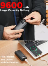 Kemimoto Men's Classic Heated Jacket w/ Detachable Hood                                     - F1117-03701MBK - Image 8