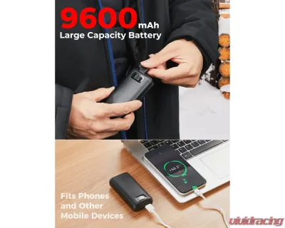 Kemimoto Men's Classic Heated Jacket w/ Detachable Hood - F1117-03701MBK