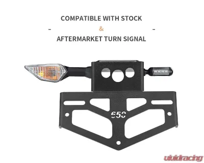 Kemimoto Motorcycles Ninja Fender Eliminator License Plate Bracket - F1710-00301BK