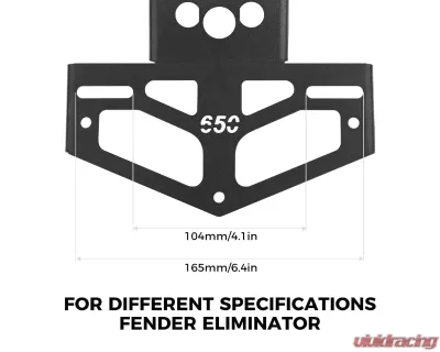 Kemimoto Motorcycles Ninja Fender Eliminator License Plate Bracket - F1710-00301BK