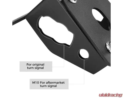Kemimoto Motorcycles Ninja Fender Eliminator License Plate Bracket - F1710-00301BK