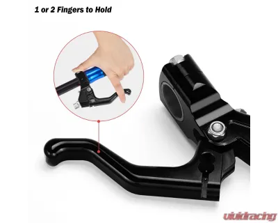 Kemimoto Handlebar Clutch Lever Only Left Side Motorcycle Universal - F1729-00901BK