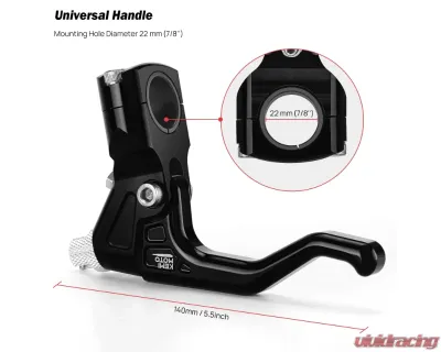 Kemimoto Handlebar Clutch Lever Only Left Side Motorcycle Universal - F1729-00901BK