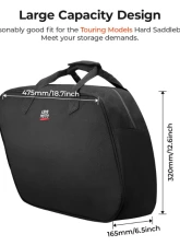 Kemimoto Saddlebag Single-Sided Liner Bag Harley                                     - F1801-00101BK - Image 7