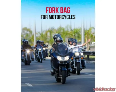 Kemimoto Motorcycle PU Leather Roll Bag - F1801-00401BK