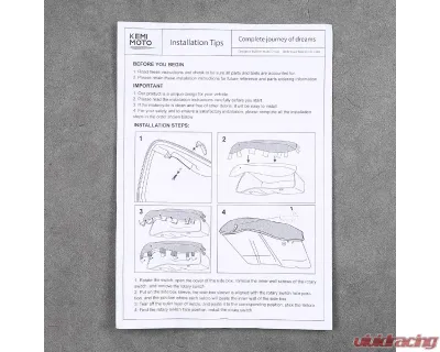 Kemimoto Saddlebag Lid Protector Covers Harley - F1801-01501