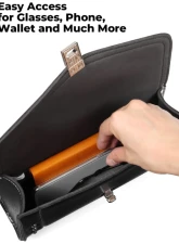 Kemimoto Windshield Bag Studded Pouch Harley                                     - F1801-01701BK - Image 3