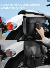 Kemimoto Motorcycle Saddlebags w/ Lock Harley                                     - F1801-01801BK - Image 8