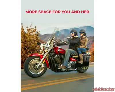 Kemimoto Motorcycle Saddlebags w/ Lock Harley - F1801-01801BK