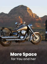 Kemimoto Motorcycle PU Leather Saddlebag w/ Cup Pocket                                     - F1801-02001BK - Image 5