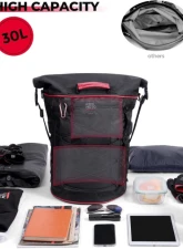 Kemimoto Motorcycle 30L Travel Backpack Harley Sportster Softail Dyna Touring 1984-2022                                     - F1801-02701 - Image 3