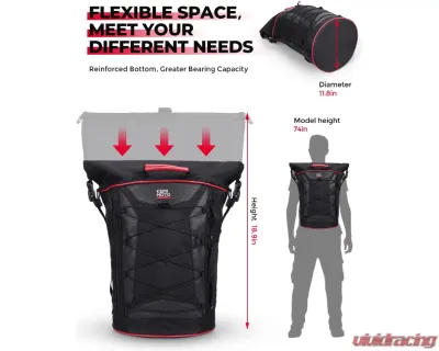 Kemimoto Motorcycle 30L Travel Backpack Harley Sportster Softail Dyna Touring 1984-2022 - F1801-02701