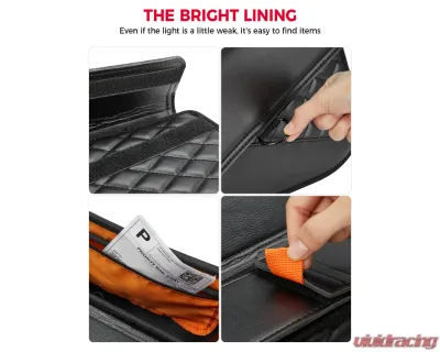 Kemimoto Motorcycle Swingarm Leather Side Bags - F1801-02801