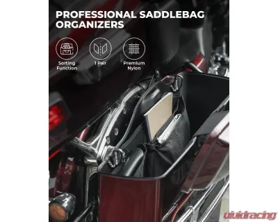 Kemimoto Saddlebag Organizers 3 Pack Harley - F1801-03201BK