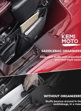 Kemimoto Saddlebag Organizers 3 Pack Harley                                     - F1801-03201BK - Image 4