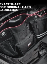 Kemimoto Saddlebag Organizers 3 Pack Harley                                     - F1801-03201BK - Image 6