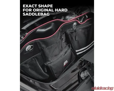 Kemimoto Saddlebag Organizers 3 Pack Harley - F1801-03201BK