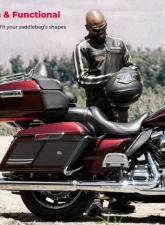 Kemimoto Saddlebag Organizers 3 Pack Harley                                     - F1801-03201BK - Image 7