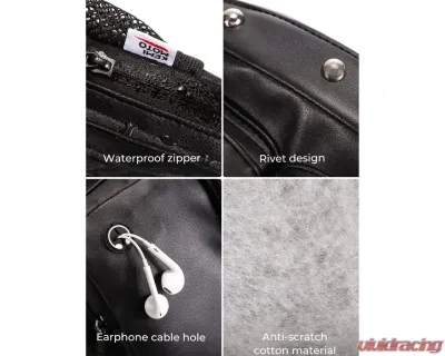 Kemimoto Motorcycle Rider Backrest Organizer Kit Harley - F1801-03301BK