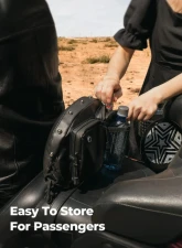 Kemimoto Motorcycle Rider Backrest Organizer Kit Harley                                     - F1801-03301BK - Image 3