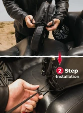 Kemimoto Motorcycle Rider Backrest Organizer Kit Harley                                     - F1801-03301BK - Image 4