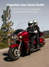 Kemimoto Motorcycle Rider Backrest Organizer Kit Harley                                     - F1801-03301BK - Image 6