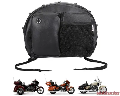 Kemimoto Motorcycle Rider Backrest Organizer Kit Harley - F1801-03301BK