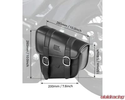 Kemimoto Synthetic Leather Swing Arm Bags Left Side Harley - F1801-03501BK