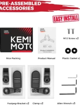 Kemimoto Motorcycle Highway Pegs Foot Rest                                     - F1802-00402MB - Image 7