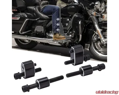 Kemimoto Driver Floorboard Extenders Kit Harley - F1802-01101BK