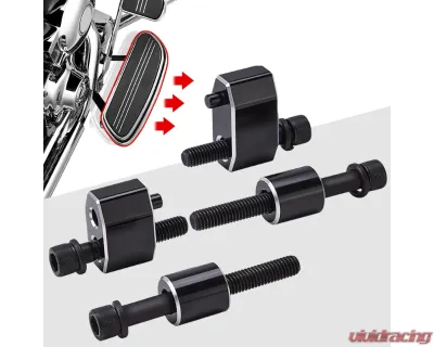 Kemimoto Driver Floorboard Extenders Kit Harley - F1802-01101BK