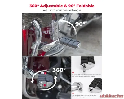 Kemimoto Highway Pegs Foot Rest Harley - F1802-01301BK