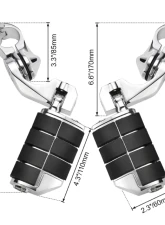 Kemimoto Highway Pegs Foot Rest Harley                                     - F1802-01301BK - Image 9