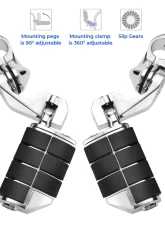 Kemimoto Highway Pegs Foot Rest Harley                                     - F1802-01301BK - Image 10